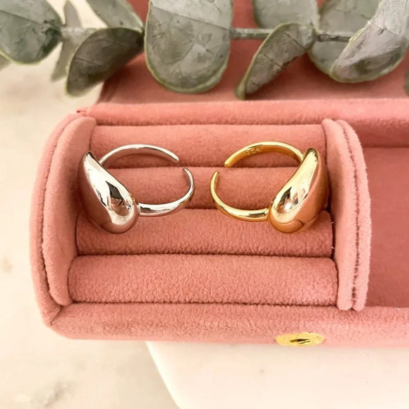 925 Sterling Silver Round Circle Ring Minimalist Ring Stacking Geometric Ring - Picture 9 of 9